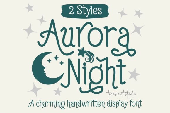 Aurora Night: A Starry Font for Creative Nighttime Inspirations
