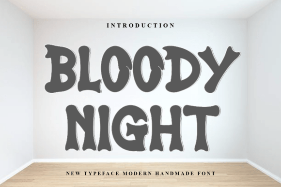 Bloody Night: A Psychedelic Horror Font for Bold Creative Projects