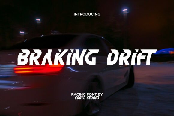Braking Drift: The High-Speed Typeface That Captures the Spirit of Motion