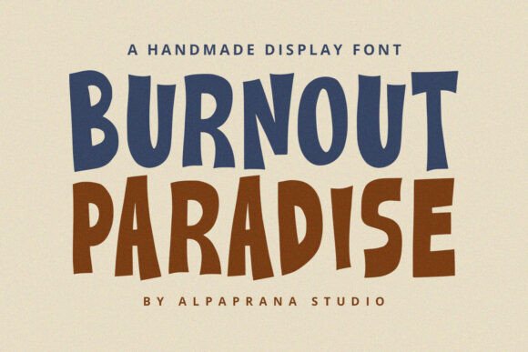 Burnout Paradise: A Bold Display Font with Playful Personality