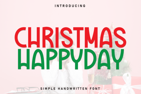 Christmas Happyday: A Cheerful Font for Festive Designs