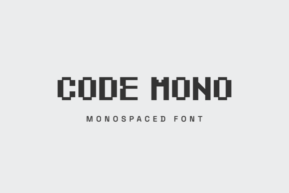 Code Mono: A Pixel-Inspired Font for Modern Tech Design and Branding