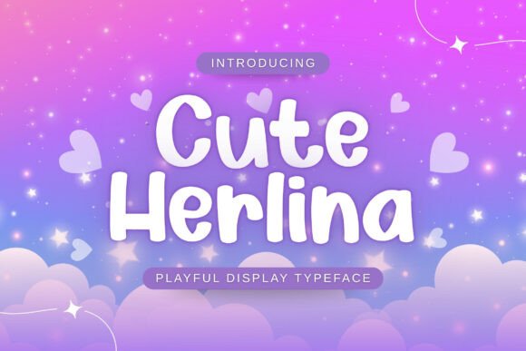 Cute Herlina: A Playful Font for Charming Designs