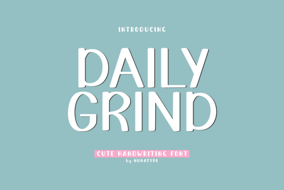 Daily Grind: A Playful and Bold Typeface for Everyday Projects
