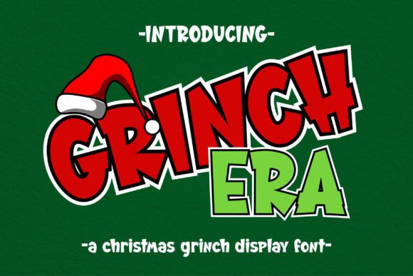 Grinch Era: A Festive Display Font for Creative Design Projects