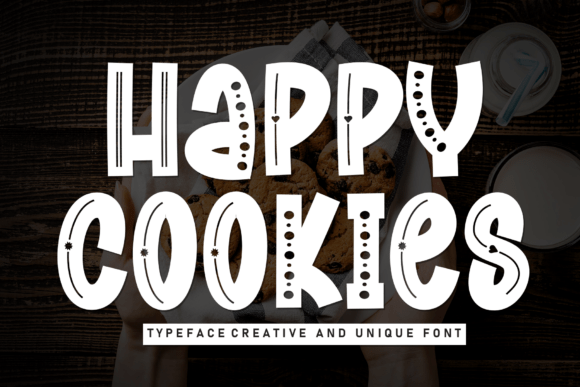Happy Cookies: A Playful Font for Whimsical Design Projects
