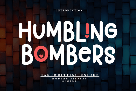 Humbling Bombers: A Timeless Display Font for Modern Design Needs