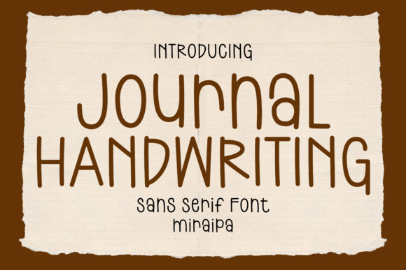 Journal Handwriting: A Versatile Font for Personal and Creative Projects