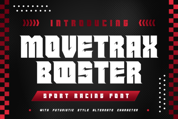 Movetrax Booster: A Bold Typeface for Dynamic Design