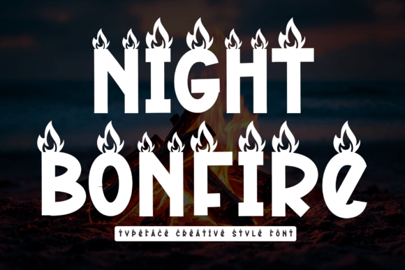 Night Bonfire: A Playful Font for Joyful Design Projects