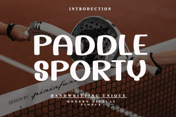 Paddle Sporty: A Bold, Handcrafted Font for Energetic Designs