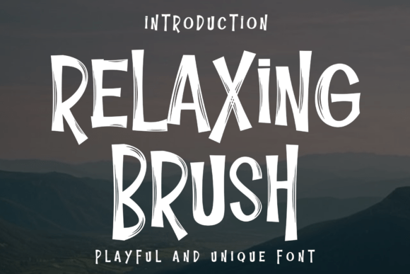 Relaxing Brush: A Bold Modern Font for Expressive Design