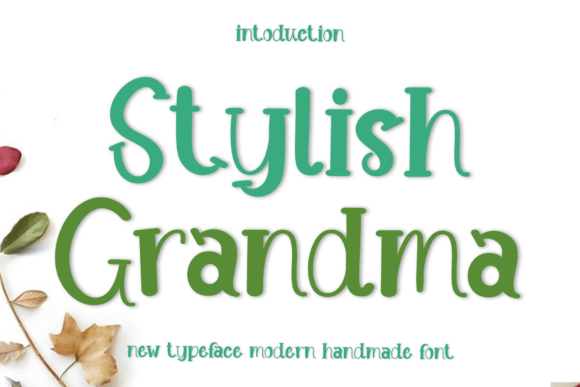 Stylish Grandma: A Festive Font for Holiday Magic