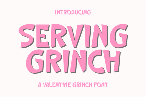 Unleashing Creativity with Serving Grinch: A Playful Font for Bold Designs
