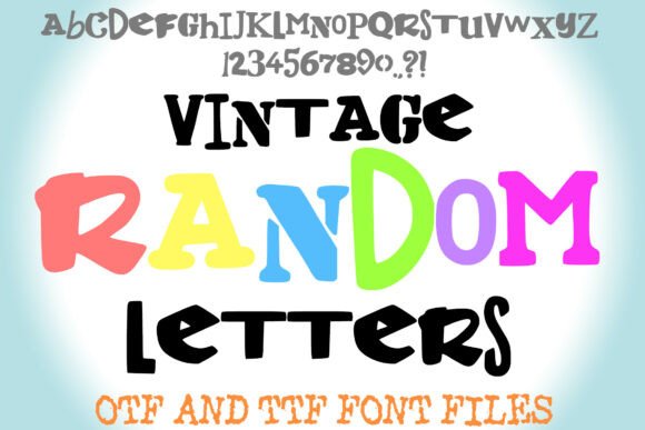 Unleashing Creativity with Vintage Random Letters: A Quirky Font for Bold Design Statements