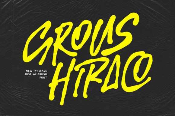 Unleashing the Bold Energy of Grous Hiraco: A Dynamic Display Brush Font