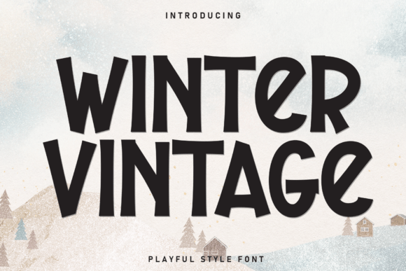 Winter Vintage: A Playful Handwritten Font for Enchanting Designs