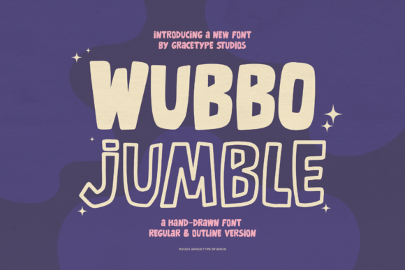 Wubbo Jumble: A Playful Display Font with Retro Flair